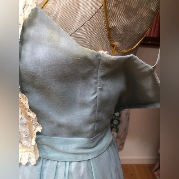 Vintage Candi Jones California 70s Coquette Girl Pinup Maxi Boho Sundress - Picture 3 of 4